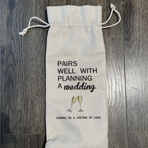 Wedding Wine Bag with Cheers Design